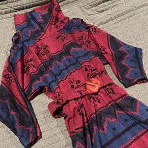 Vintage 80s Stuart Allen Petite Dress